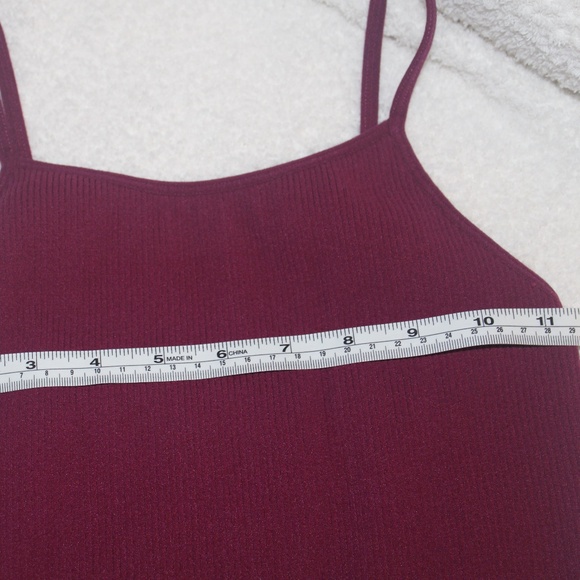 Ribbed Alexander Jane The Essential Crop | Skinny Strap Bralette in Sz (L/XL) - Picture 5 of 7